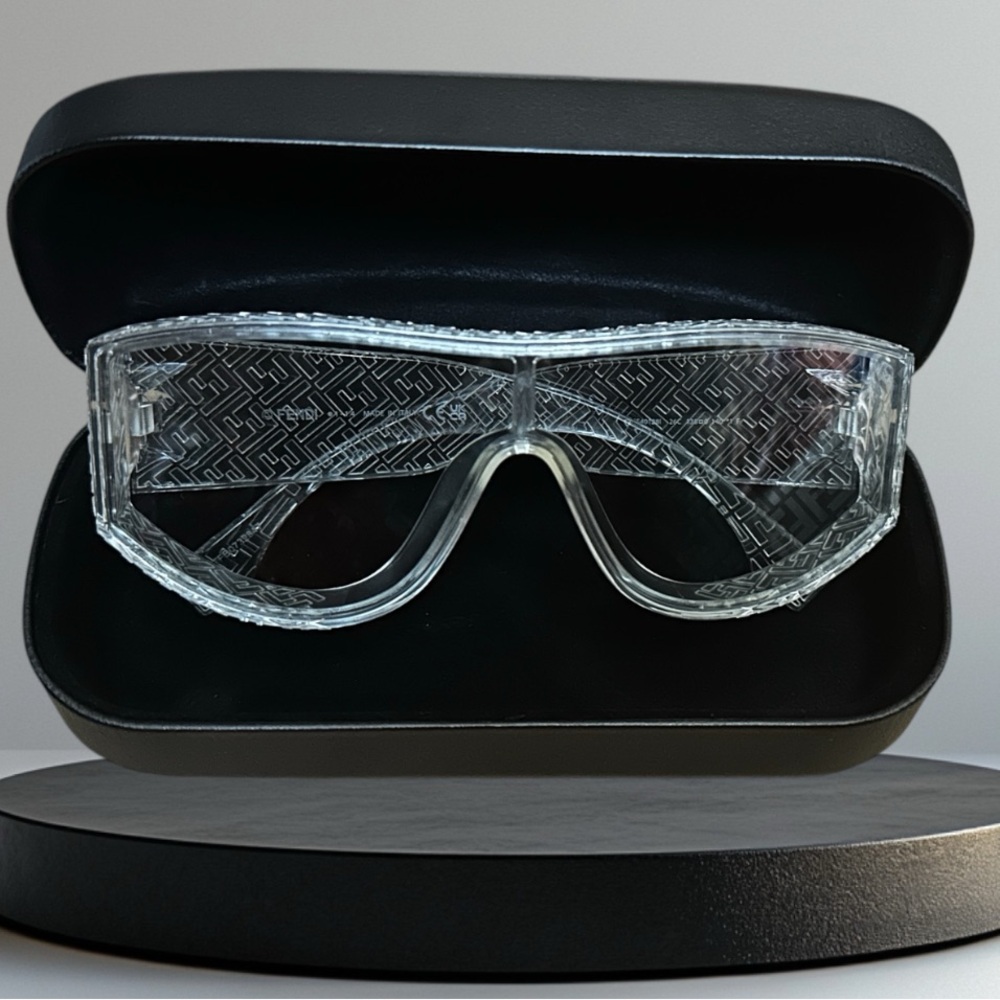 Fendi Lab FE40128I 26C Transparent Shield Unisex Sunglasses